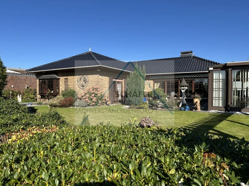 Außenansicht - Haus kaufen in Bassum - Gepflegter Bungalow in der Nähe vom Zentrum zu verkaufen