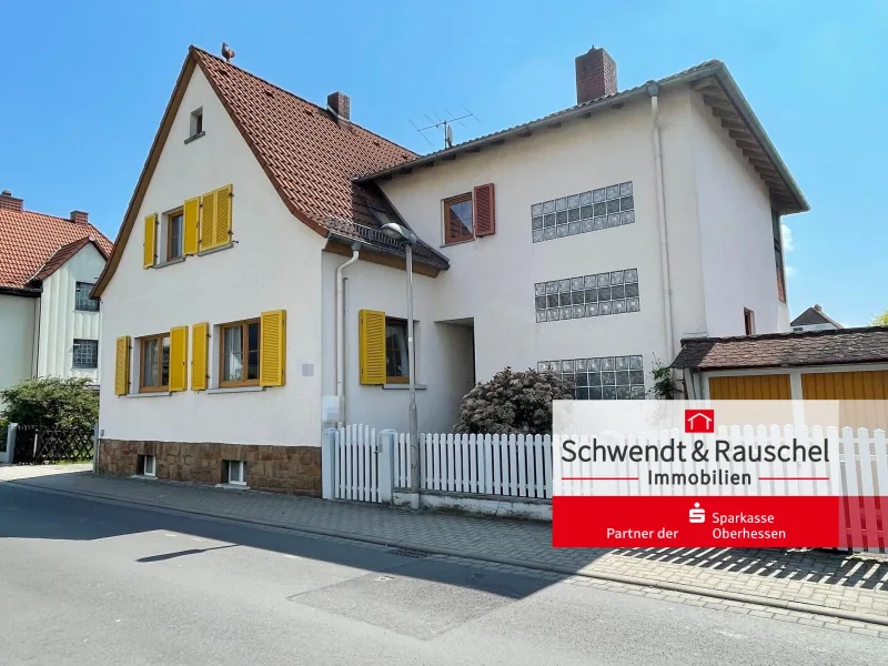 Frontansicht - Haus kaufen in Bad Nauheim - Schönes EFH mit Garten u. Garage in Bad Nauheim Nieder-Mörlen