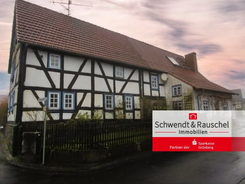  - Haus kaufen in Grünberg - Traumhaftes Fachwerkhaus mit Scheune in Grünberg - Weitershain