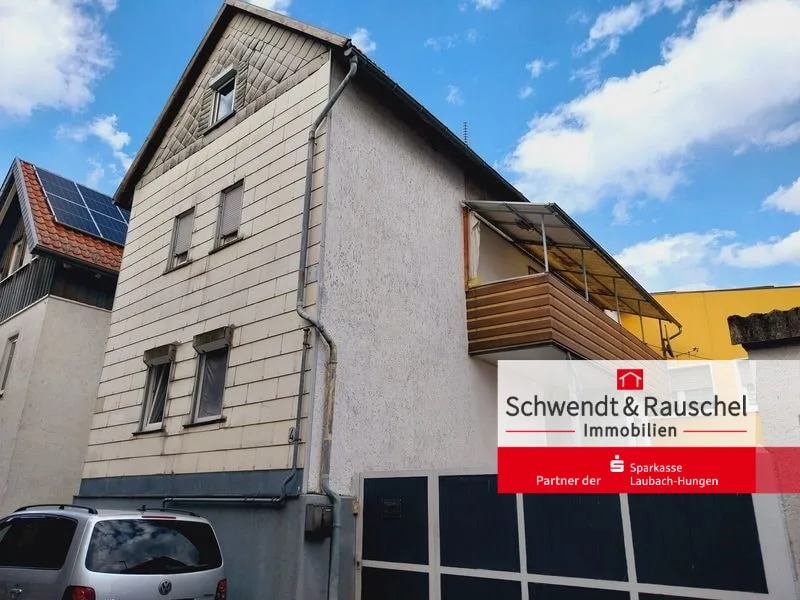 Frontansicht - Haus kaufen in Hungen - Einfamilienhaus in Hungen-Bellersheim