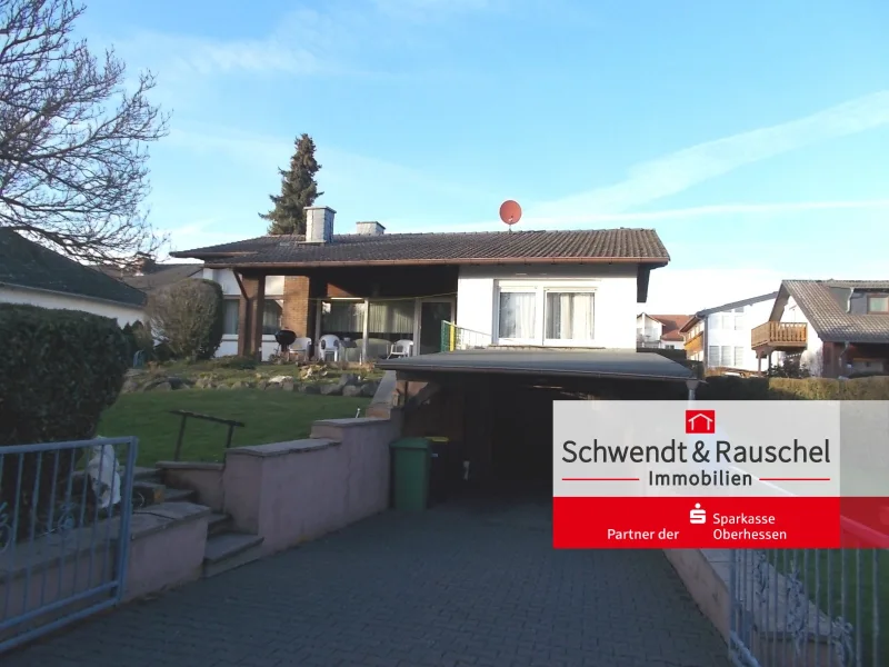  - Haus kaufen in Büdingen - Bungalow in Ortsrandnähe in Büdingen-Düdelsheim