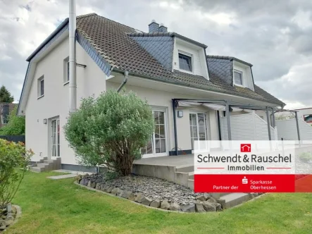 Rückansicht - Haus kaufen in Reichelsheim - 2 Helle Doppelhaushälften in Reichelsheim-Weckesheim