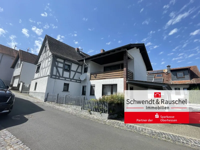 Außenansicht - Haus kaufen in Altenstadt - Fachwerkhaus mit Nebengebäude in Altenstadt-Höchst