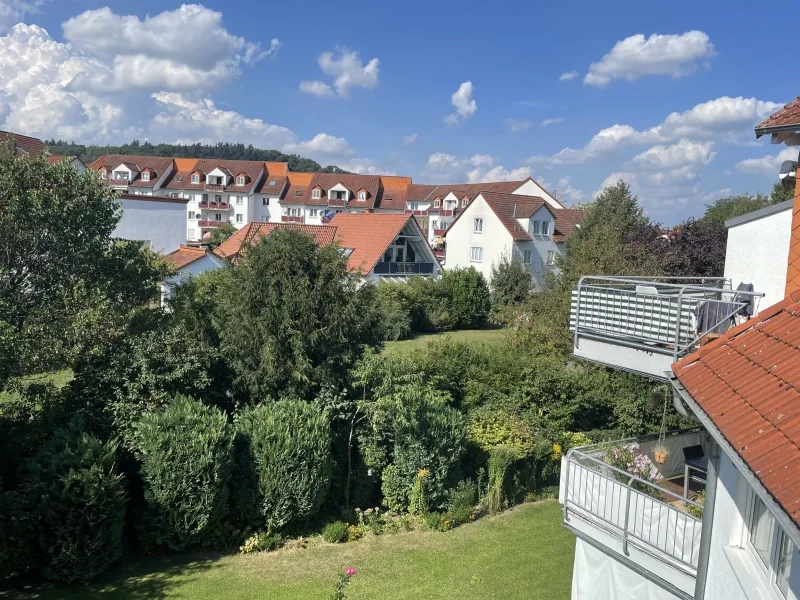 Ausblick vom Balkon