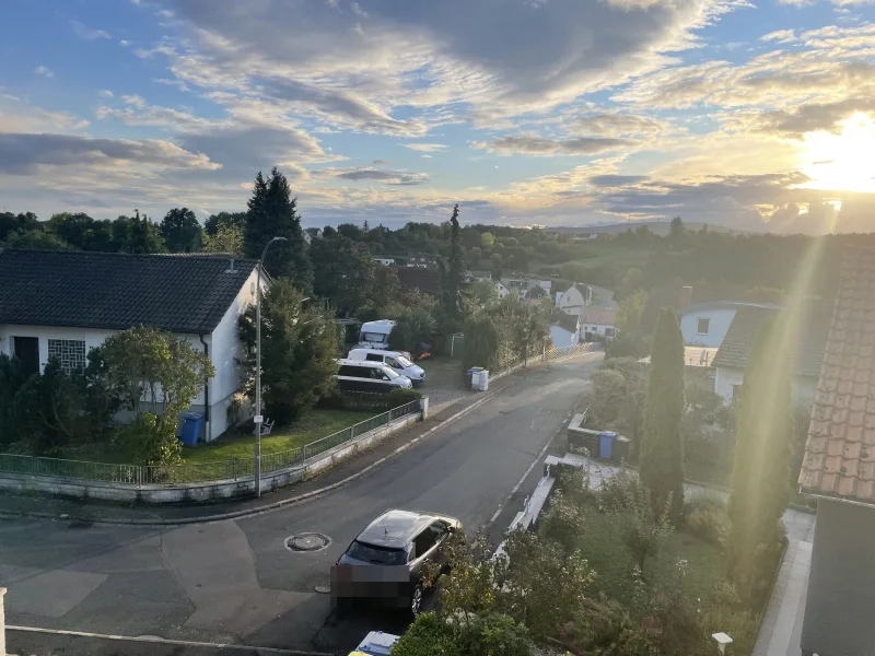 Aussicht vom Balkon