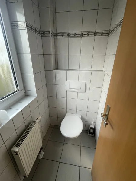 Toilette linkes Büro