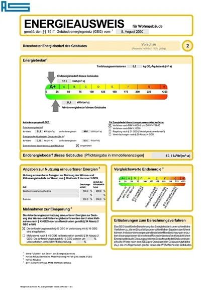 Energieausweis Vorschau 
