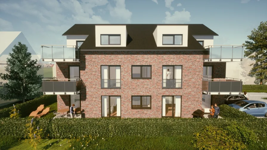 Visualisierung - Wohnung kaufen in Rheine / Schotthock - Wohnkomfort und QualitätExklusive 3-Zimmer-Neubauwohnung in Rheine-Schotthock
