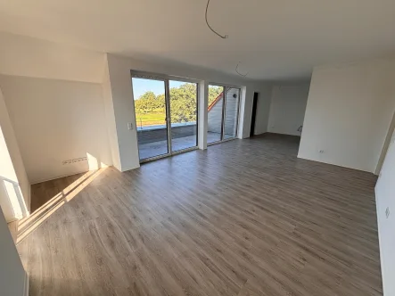  - Wohnung mieten in Spelle - moderne 2-Zimmer Neubaumietwohnung im Dachgeschoss mit Stellplatz im Zentrum von Spelle!