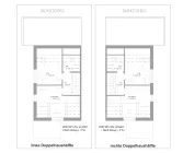 Grundriss Dachgeschoss - Planungsoption Doppelhaus