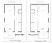 Grundriss Erdgeschoss - Planungsoption Doppelhaus