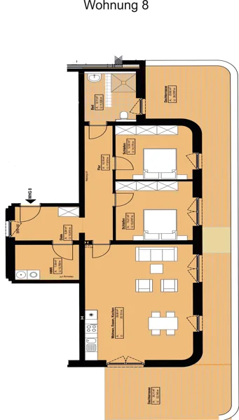 Whg. 8 - Grundriss