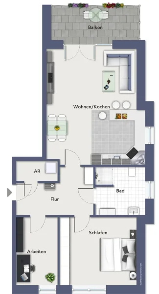 Grundriss Wohnung 6