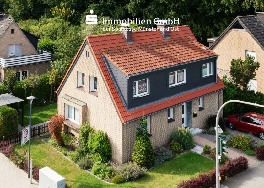 Vogelperspektive - Haus kaufen in Münster - Solides Einfamilienhaus in Münster-St. Mauritz!