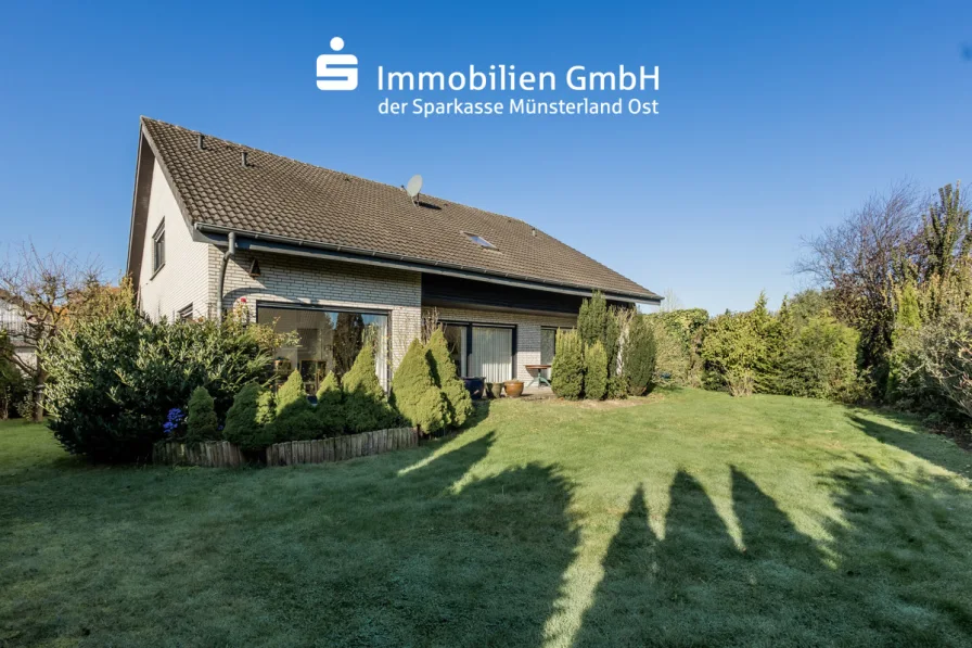 Gartenansicht - Haus kaufen in Oelde - Wohnen und Wohlfühlen in ruhiger Lage!