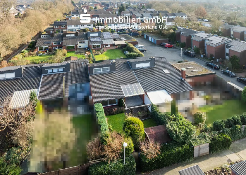 Vogelperspektive - Haus kaufen in Münster - Die Sackgassenlage als Ihr Ruhepol! (Erbbaurecht)