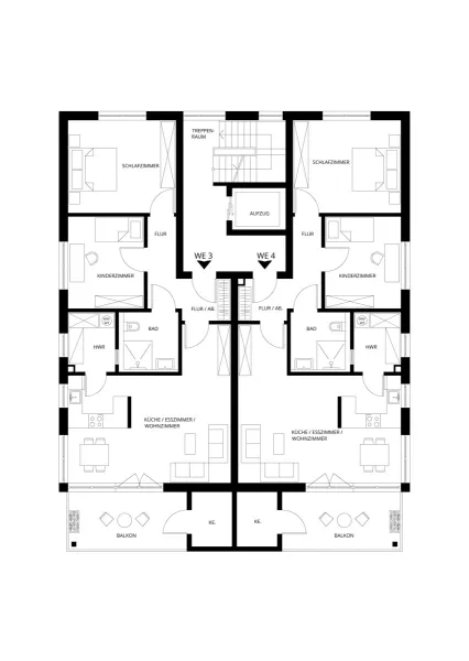 1. Obergeschoss - Wohnung kaufen in Ahlen - Wohntraum im Herzen von Vorhelm!