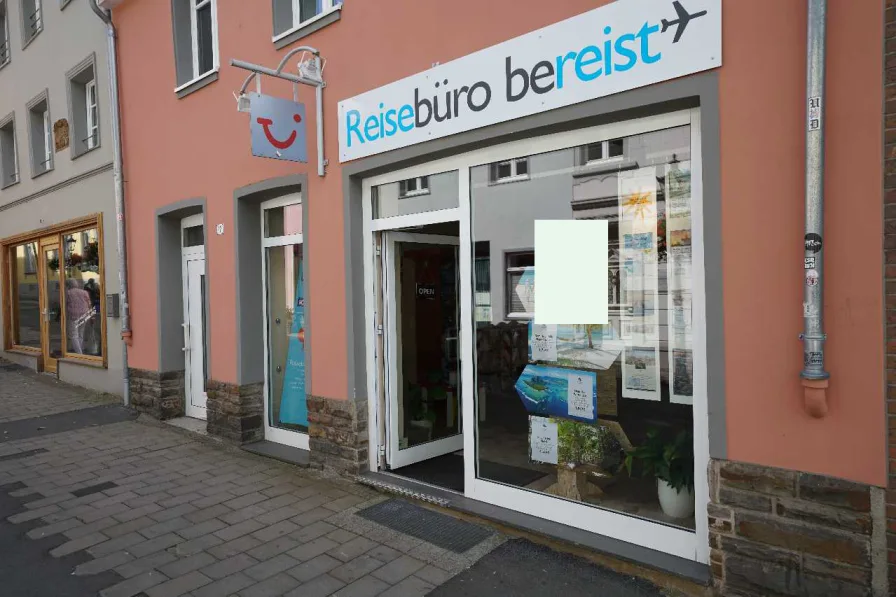 Frontansicht Schaufenster - Laden/Einzelhandel mieten in Ratingen - Vielseitig nutzbare Gewerbefläche in bester Lage der Ratinger Fußgängerzone