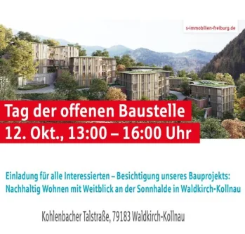 Tag der offenen Baustelle - Wohnung kaufen in Waldkirch - Nachhaltig Wohnen an der Sonnhalde in Waldkirch