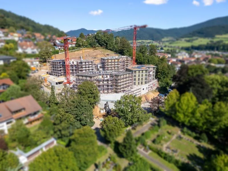 Baustelle September 24 - Wohnung kaufen in Waldkirch - Komfortwohnen mit Aussicht in der Sonnhalde in Waldkirch