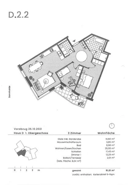 1. Obergeschoss mit schönem Balkon