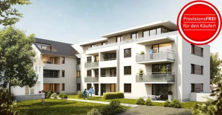 Modellansicht - Wohnung kaufen in Kirchzarten - Große Neubauwohnung mit offenem Wohn-/Essbereich und wunderbarer Loggia