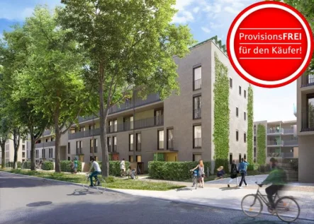 Visualisierung_Aussenansicht - Wohnung kaufen in Freiburg im Breisgau - Neubau-Maisonettewohnung unweit des Stadtzentrums