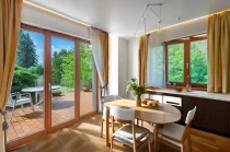 Blick auf die Terrasse - virtuelles homestaging