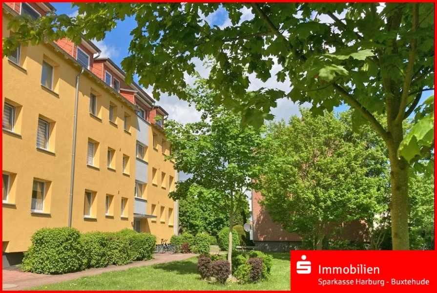 Hausansicht mit Zuwegung - Wohnung kaufen in Winsen - Ausblick auf die Winsener Altstadt gefällig?