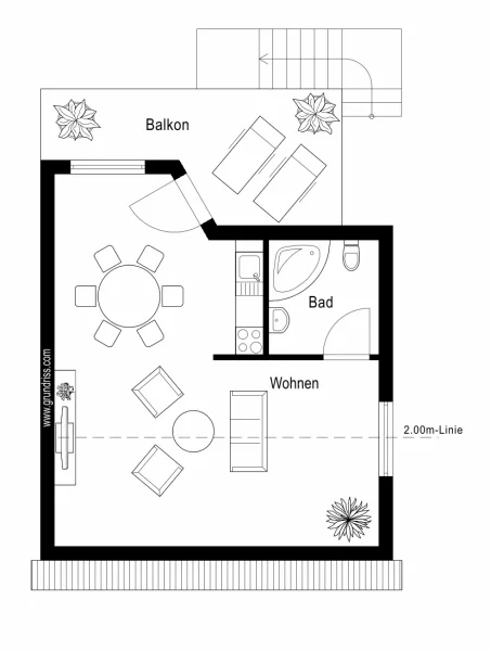 Grundriss Nebengebäude Ferienwohnung