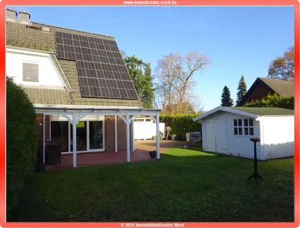 Ansicht-Süd2 - Haus kaufen in Braak - Photovoltaik + Vollkeller + Do-Carport + Stellplätze + große Terrasse