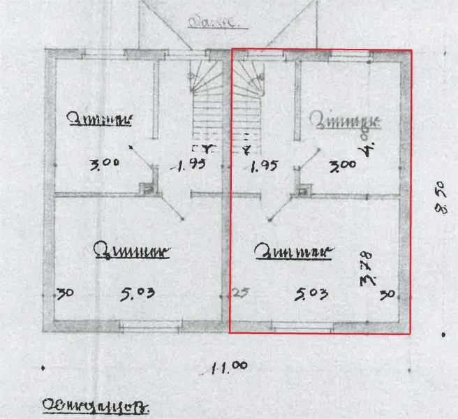 Grundriss Obergeschoss