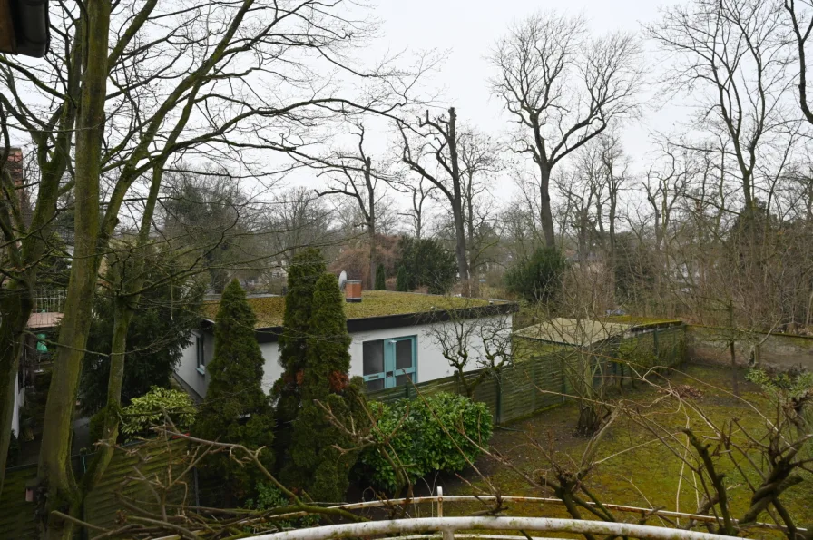 Blick in den Garten und den st