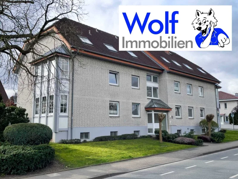 Strassenansicht - Wohnung kaufen in Bünde - VERKAUFT !! Freundlich - helle 3 Zimmerwohnung mit Loggia