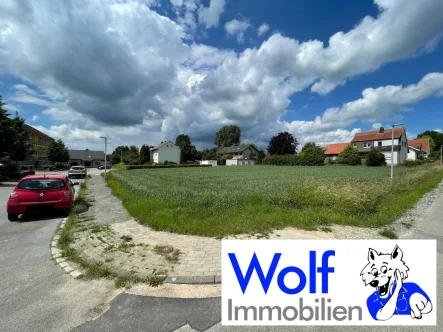 Blick nach Westen - Grundstück kaufen in Bünde - VERKAUFT !! Schönes Baugrundstück in Bünde Dünne in ruhiger zentraler Lage