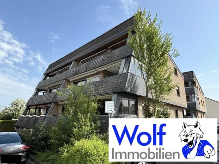 Hausansicht - Wohnung kaufen in Bünde - Wohnung zum wohlfühlen oder vermieten - mit wunderbarem Ausblick!