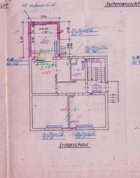 Grundriss EG mit Anbau