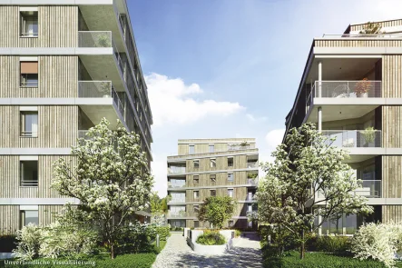 Außenvisualisierung 2 - Wohnung kaufen in Berlin - Barrierefreiheit auf 131 m²! Großzügige 4,5 Zimmer-Wohnung mit Balkon und Loggia