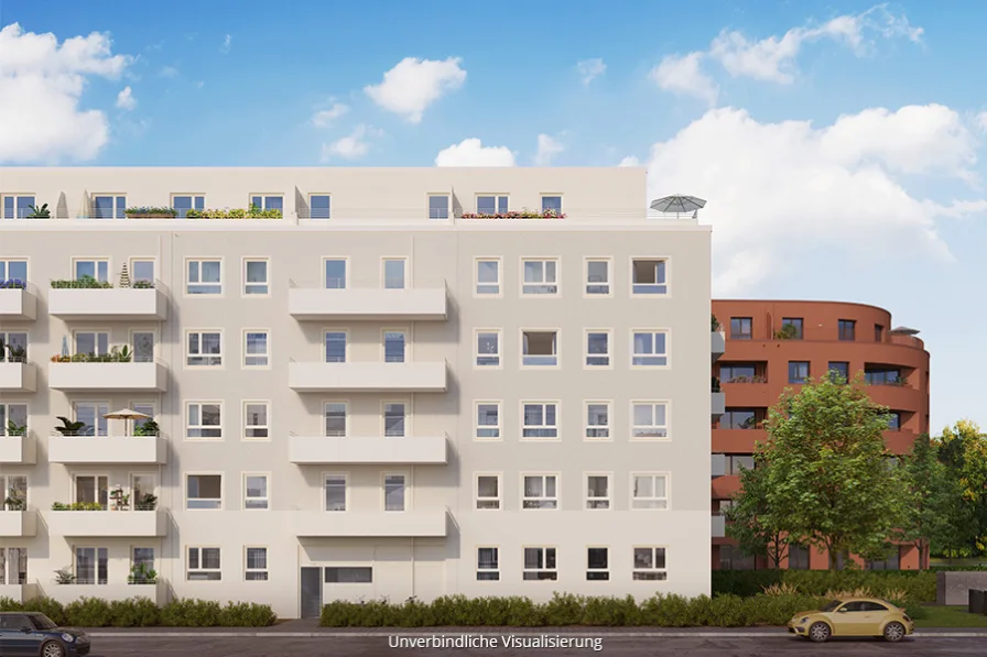 Außenvisualisierung 1 - Wohnung kaufen in Berlin - Wohnen an der Havel: barrierefreie 4 Zimmer-Wohnung mit ca. 94 m², zwei Bädern und Balkon