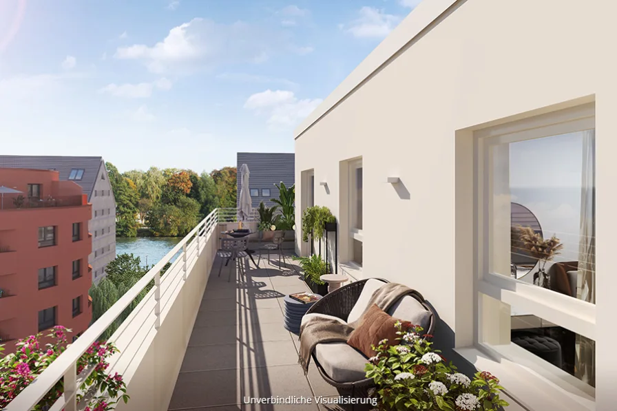 Staffelgeschoss 1 - Wohnung kaufen in Berlin - Traumhaft schön! 4 Zimmer-Wohnung mit ca. 120m² und zwei Dachterrassen