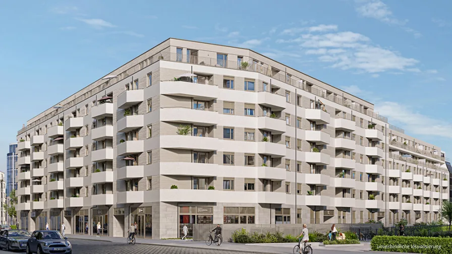 Außenvisualisierung 1 - Wohnung kaufen in Leipzig - Einzigartiges Wohnambiente: 2 Zimmer-Wohnung mit ca. 73 m² und Loggia