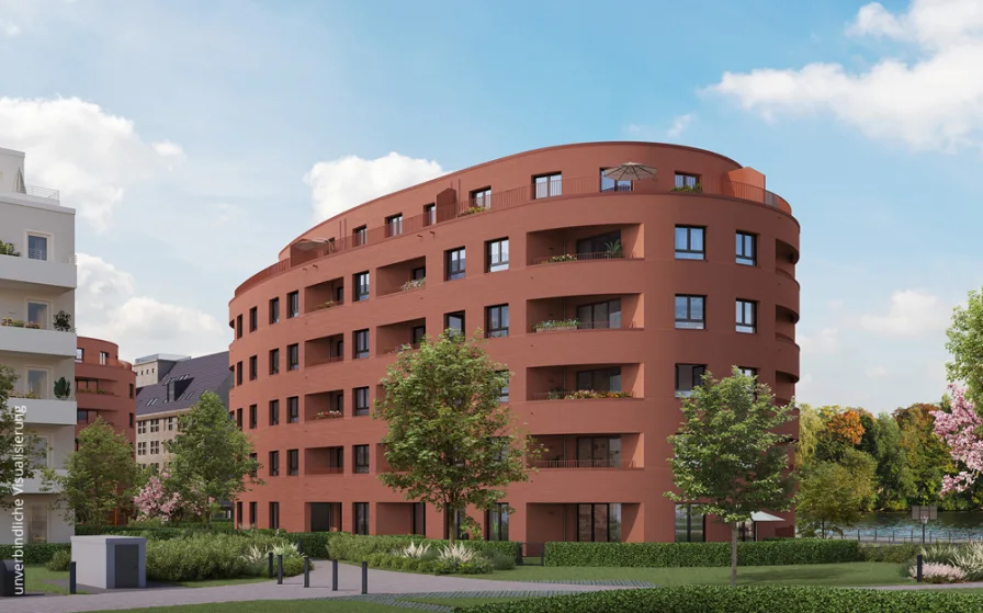 Haus 1 Außenansicht 1 - Sonstige Immobilie kaufen in Berlin - Großzügige 3 Zimmer-Wohnung mit Loggia: Ca. 87m² für höchsten Komfort und gemütliches Wohnen