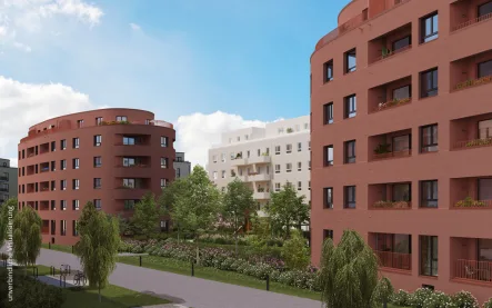 Haus 1 Außenansicht 2 - Wohnung kaufen in Berlin - Familienplanung? Geräumige 3 Zimmer-Wohnung mit Loggia direkt an der Havel