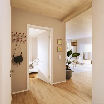 Hygge Höfe Innenansicht Garderobe - Wohnung kaufen in Berlin - Traumhaftes Reihenhaus mit 5 Zimmern und eigenem Garten! Inklusive Stellplatz