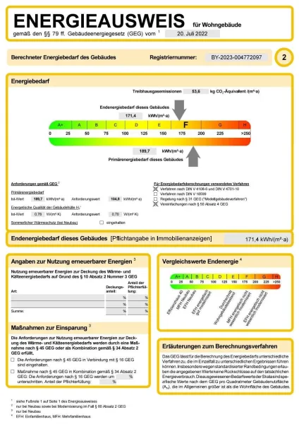 Energieausweis (Seite 2)