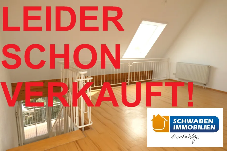  - Wohnung kaufen in Langenau - 2,5-Zimmer-Maisonettewohnung mit Balkon und TG-Stellplatz in zentraler Lage Langenaus zu verkaufen!