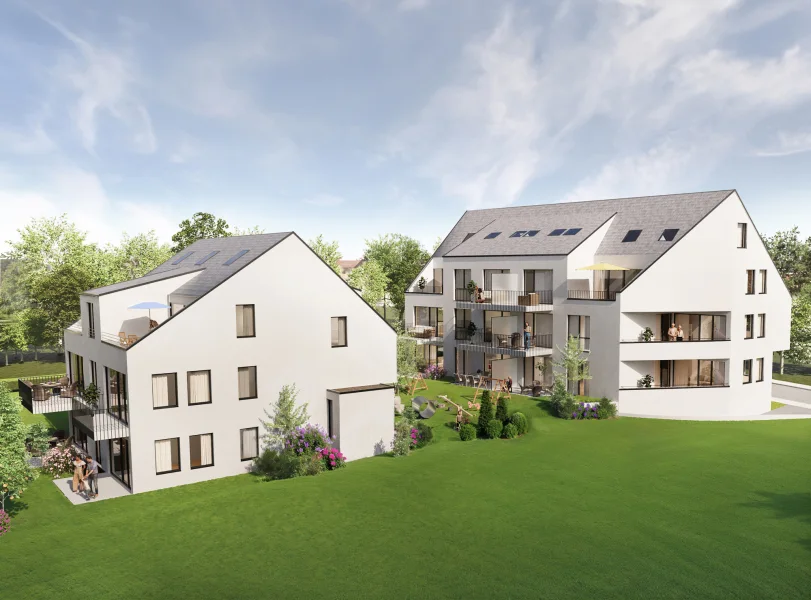 Visualisierung - Wohnung kaufen in Konstanz / Wollmatingen - 4 Zi. Whg. im Obergeschoss | Energieeffizienzklasse A+ | 16,8 kWh/m²*a | Konstanz-Wollmatingen