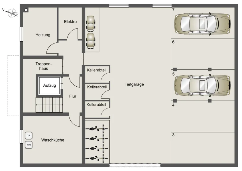 Underground parking garage