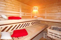 Blick in die Sauna