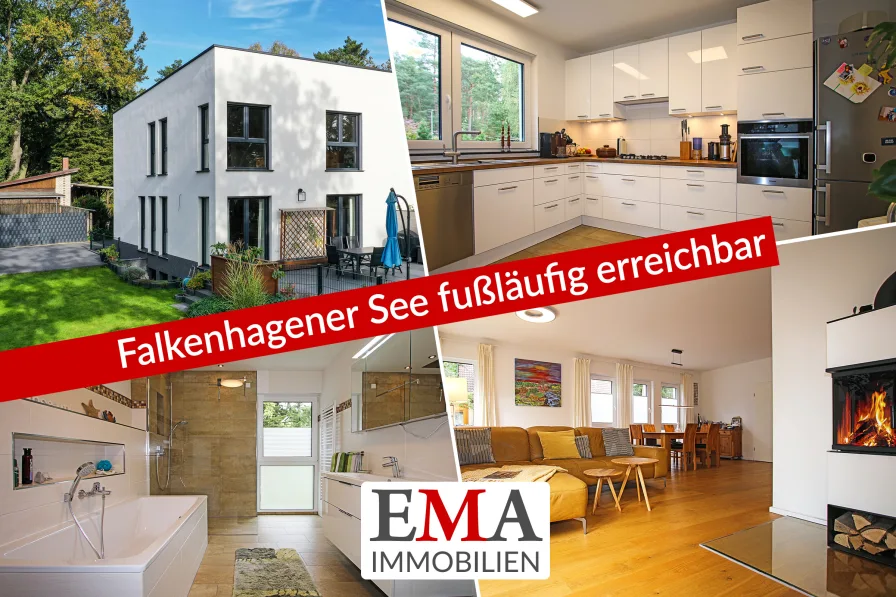 Doppelhaushälfte in Falkensee  - Haus kaufen in Falkensee - Modern und naturnah: Stilvolle Doppelhaushälfte – 154 m² pure Wohnqualität